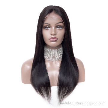 cheap brazilian 13x6 hd lace frontal deep wave human hair wigs transparent lace front wigs human hair